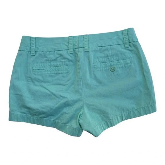 J Crew Size 4 Broken-In Chino Shorts Mint Green Cotton Classic 3in Inseam - Picture 9 of 9